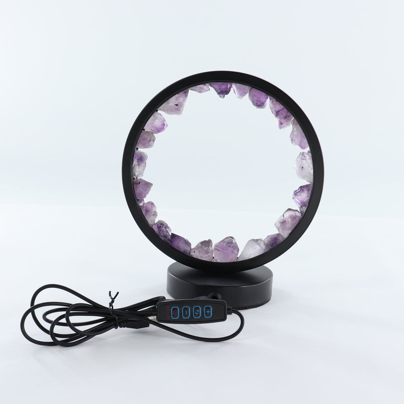 One Amethyst Round Lamp