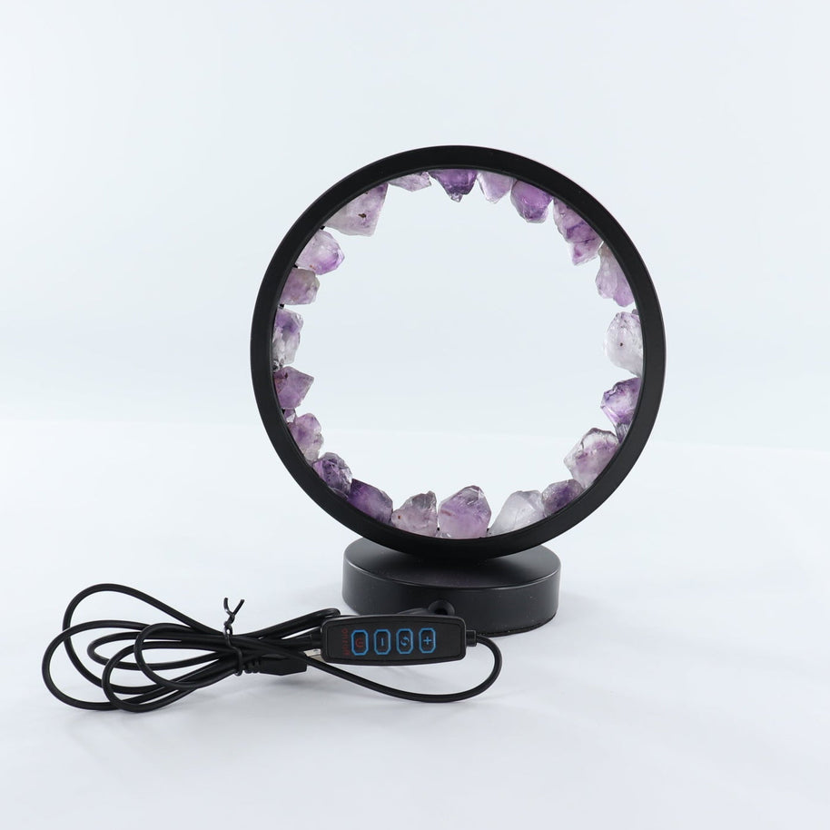 One Amethyst Round Lamp