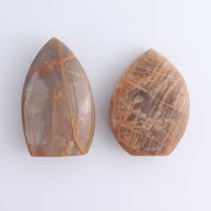 Peach Moonstone Freeform Set of 6