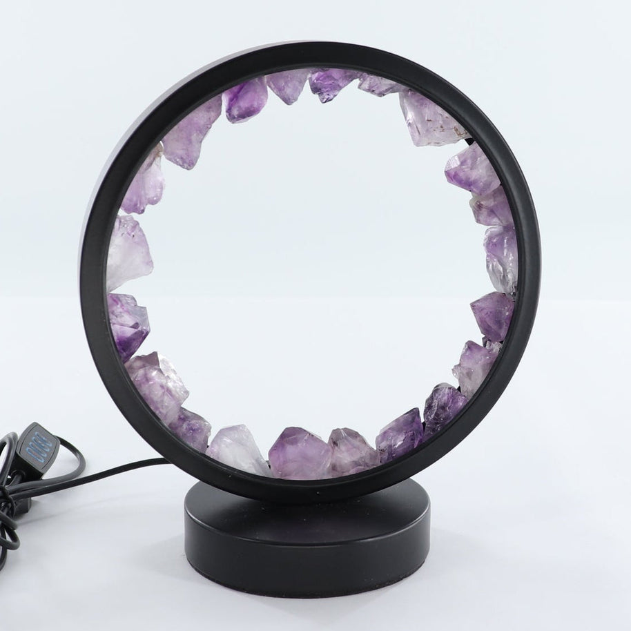 One Amethyst Round Lamp