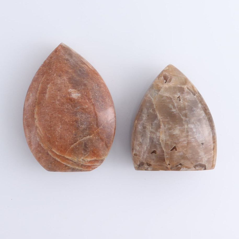 Peach Moonstone Freeform Set of 6