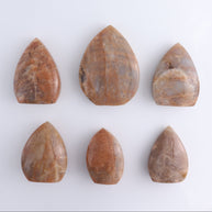 Peach Moonstone Freeform Set of 6