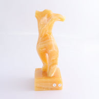 Female Torso Statue Mexican Orange Onyx/Calcite
