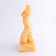 Female Torso Statue Mexican Orange Onyx/Calcite