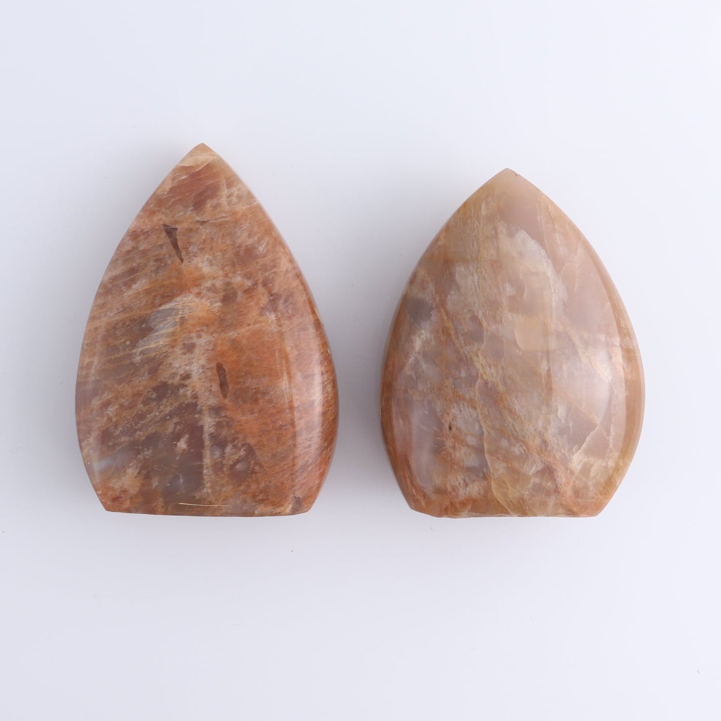 Peach Moonstone Freeform Set of 6