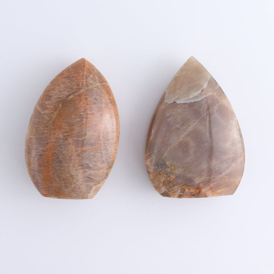 Peach Moonstone Freeform Set of 6