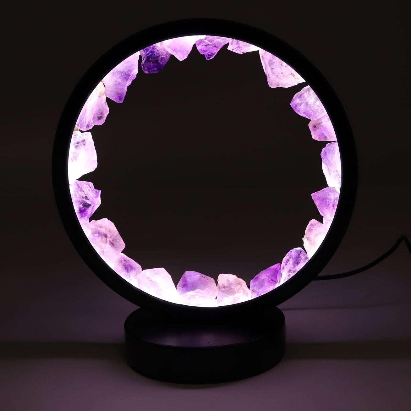 One Amethyst Round Lamp