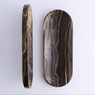 One Chocolate Onyx Oval Dish