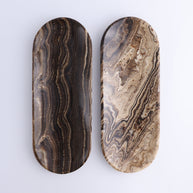 One Chocolate Onyx Oval Dish
