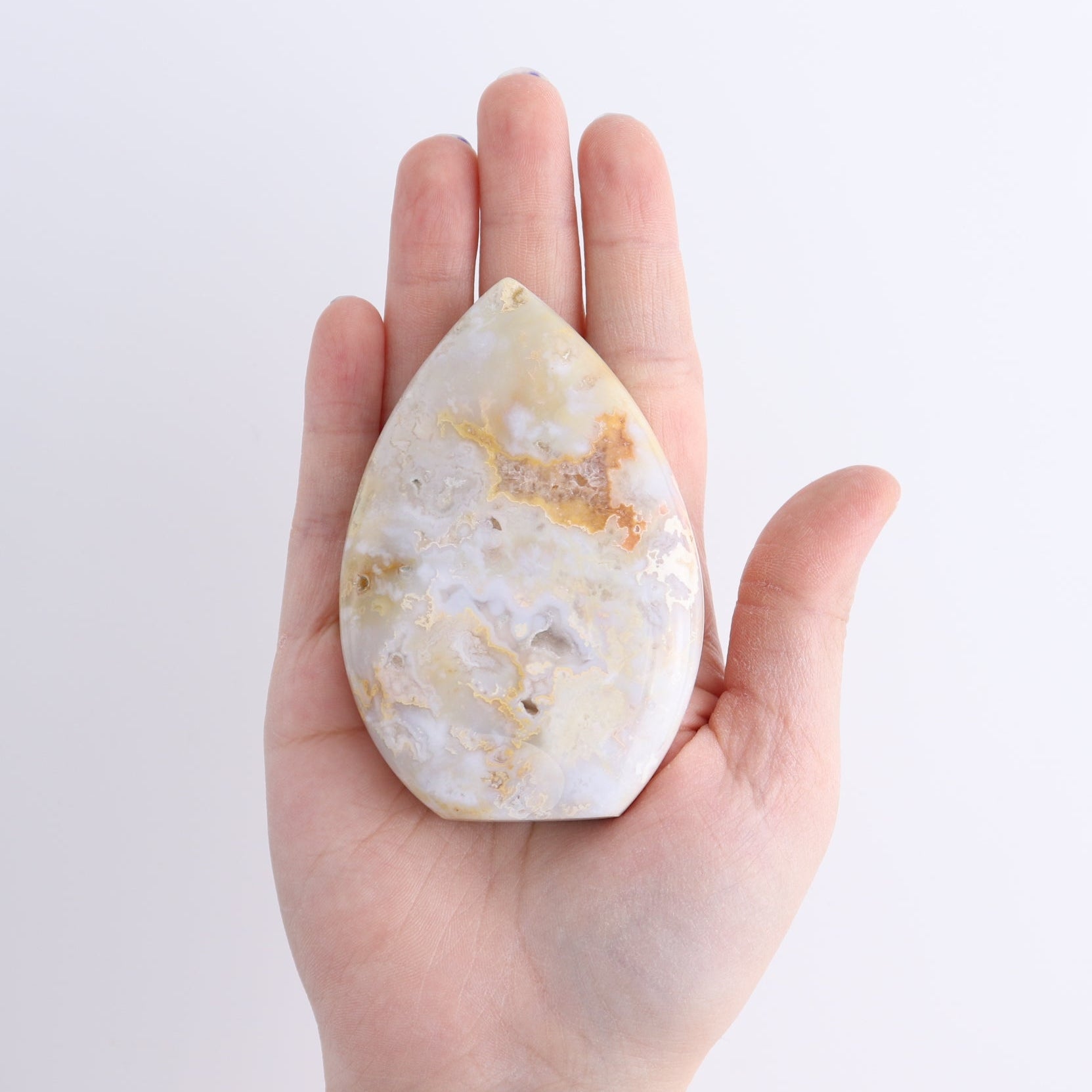 One Flame Chalcedony Agate