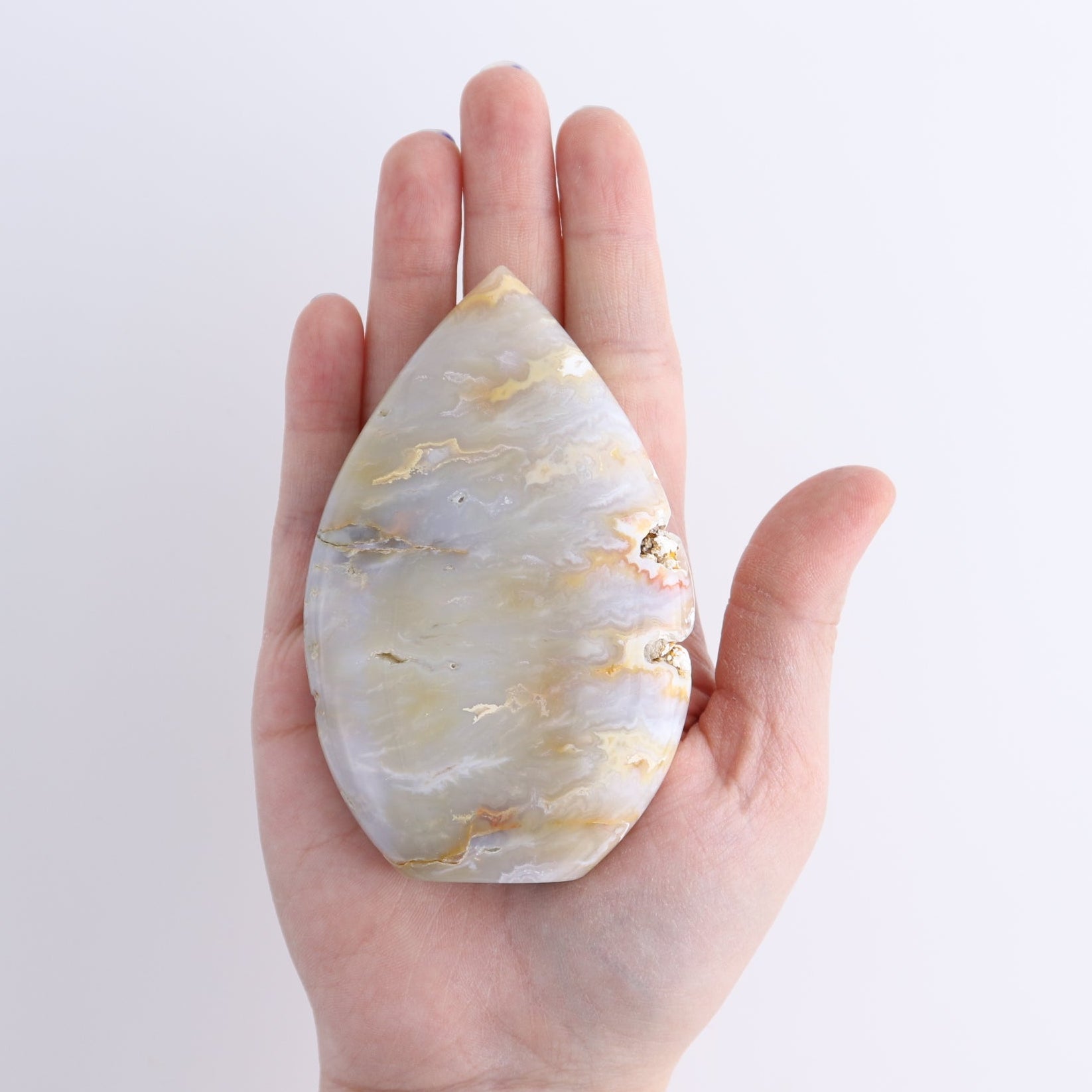 One Flame Chalcedony Agate