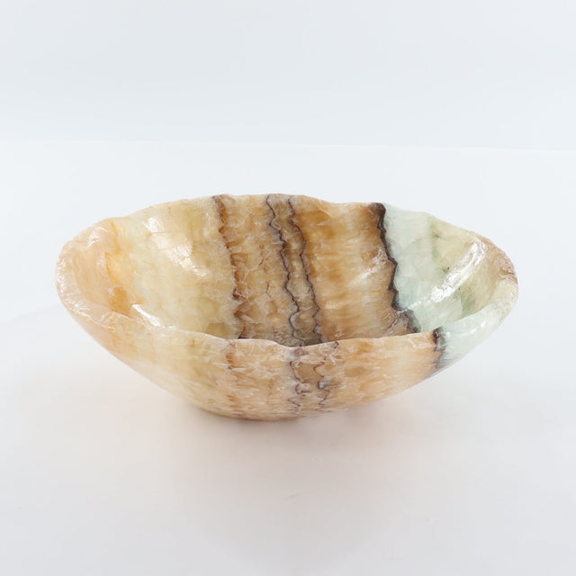 Mexican Onyx/Calcite Bowl 10"