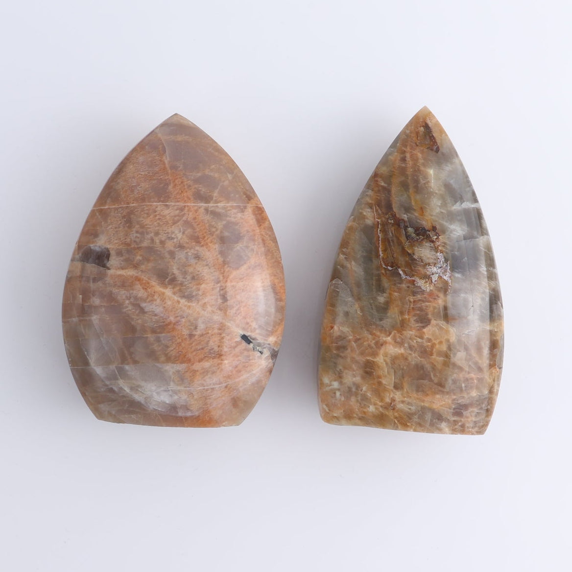 Peach Moonstone Freeform Set of 6