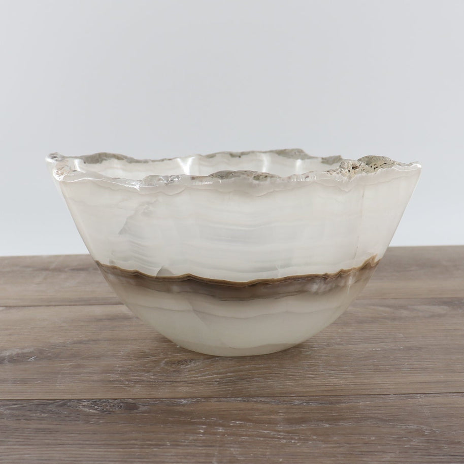 Mexican Onyx/Calcite Bowl 12