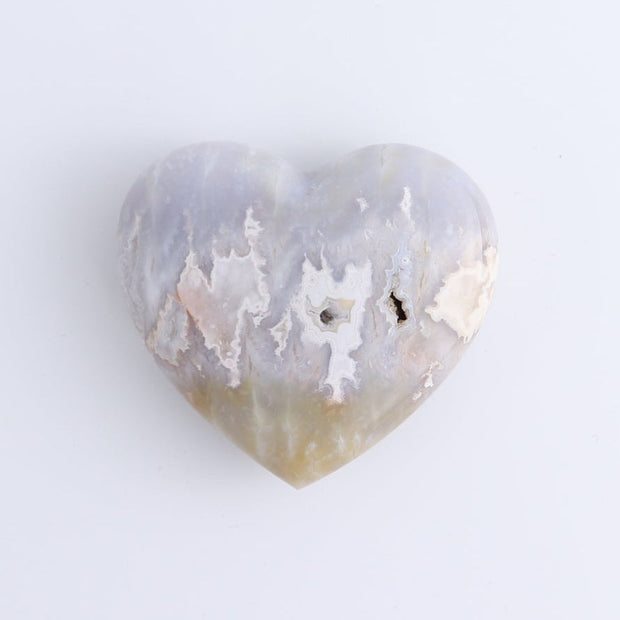 One Heart Chalcedony Agate