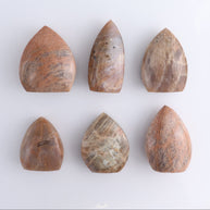 Peach Moonstone Freeform Set of 6