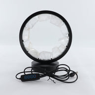 One Selenite Round Lamp