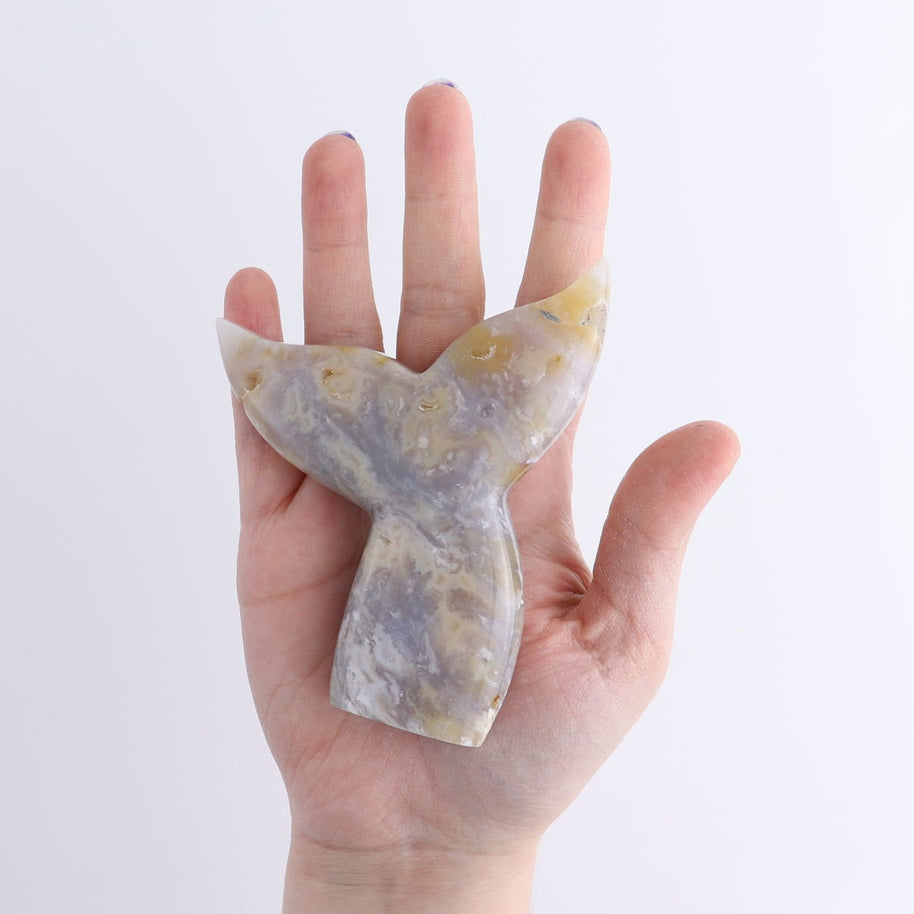 One Mermaid Tail Chalcedony Agate