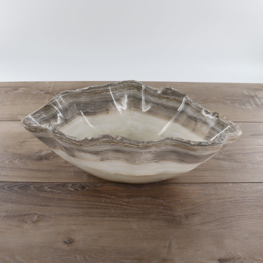 Mexican Onyx/Calcite Bowl 15"