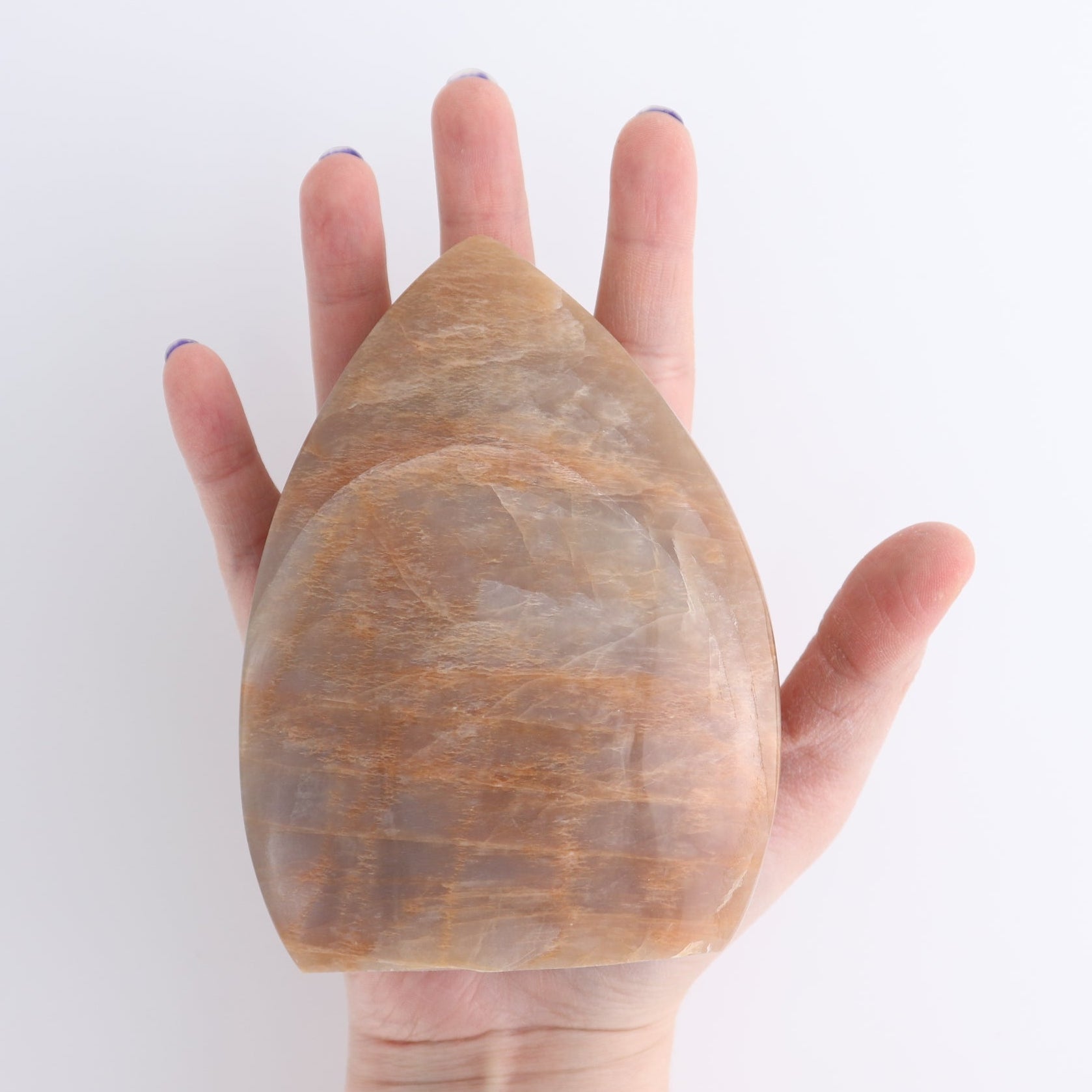 Peach Moonstone Freeform Set of 6