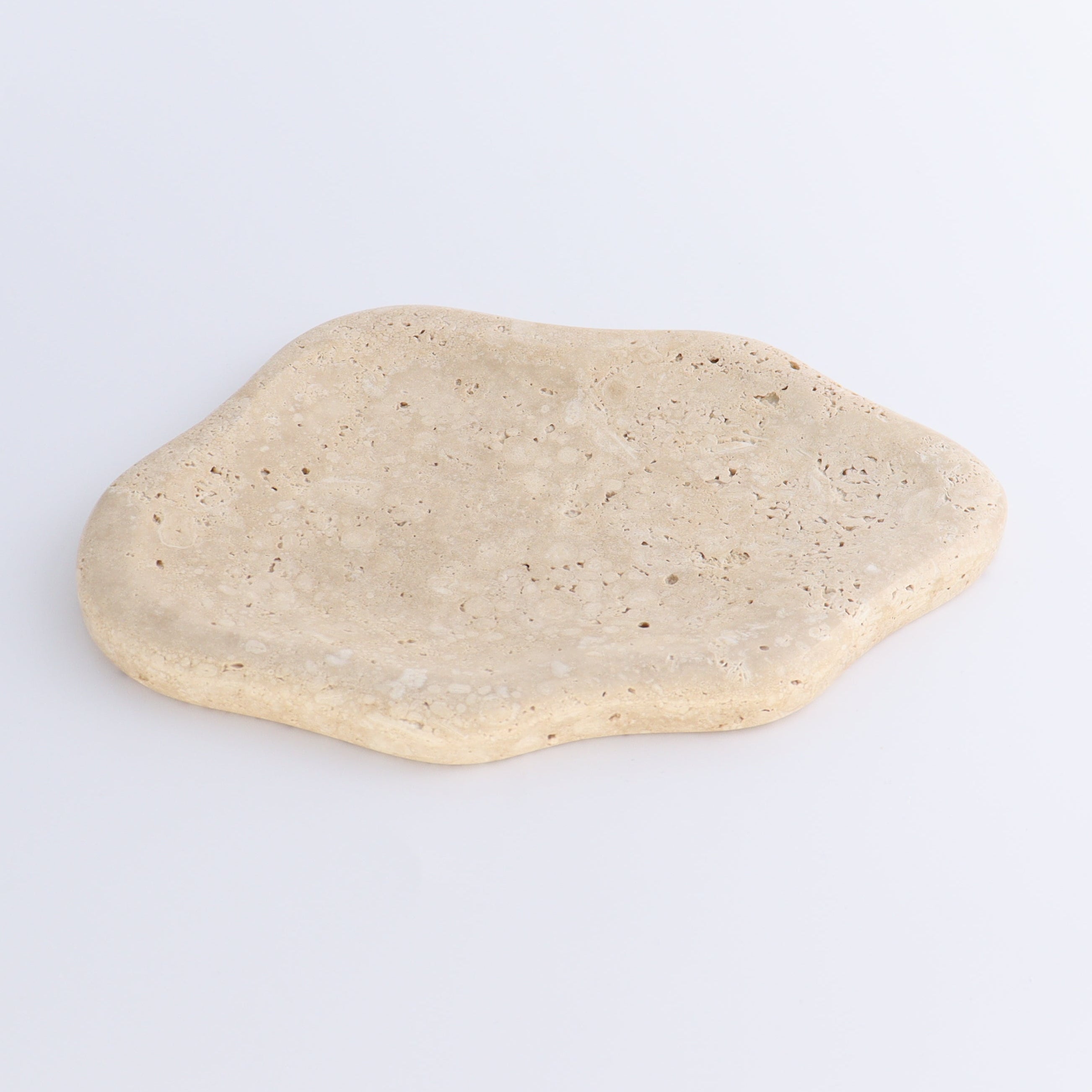 One Travertine Irregular Dish
