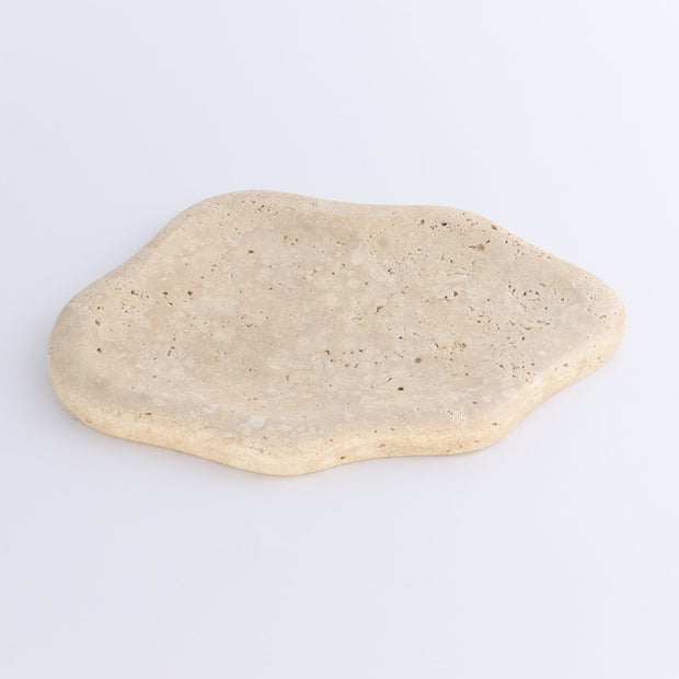 One Travertine Irregular Dish