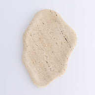One Travertine Irregular Dish