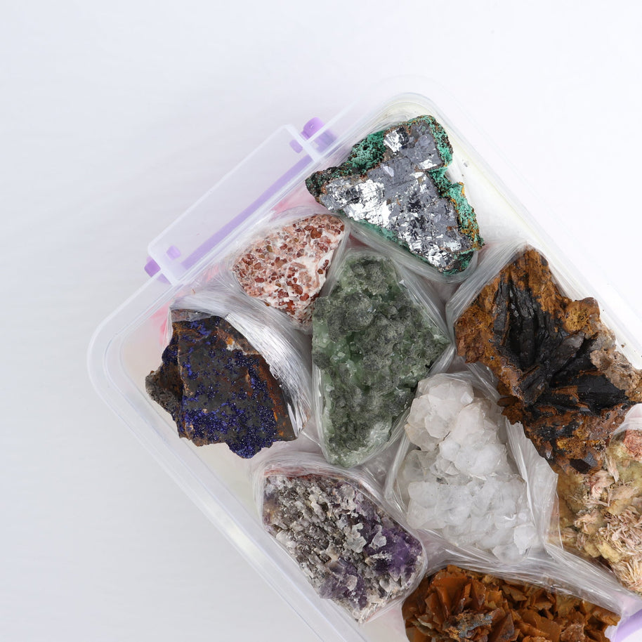 Mixed Minerals Flat from Morocco