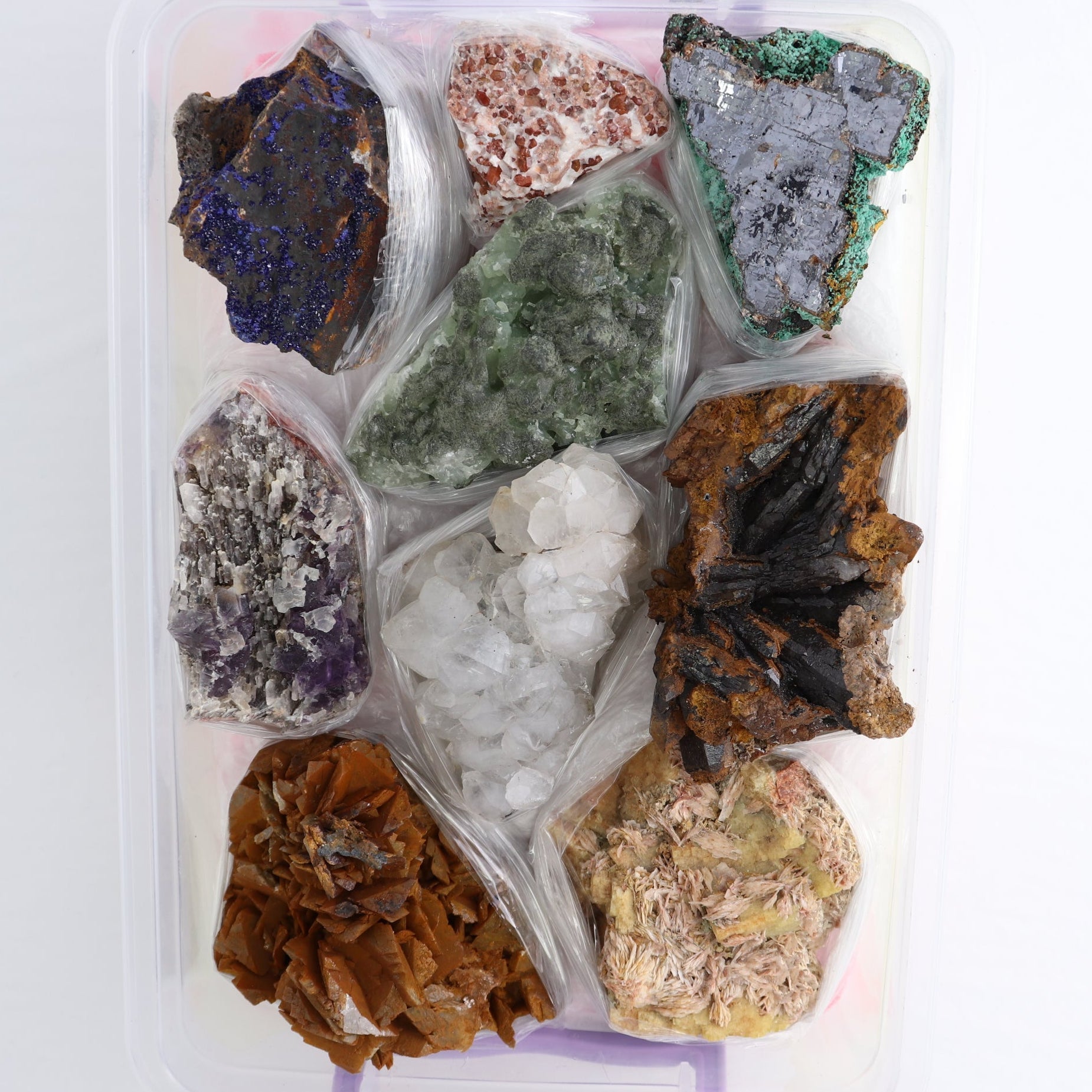 Mixed Minerals Flat from Morocco