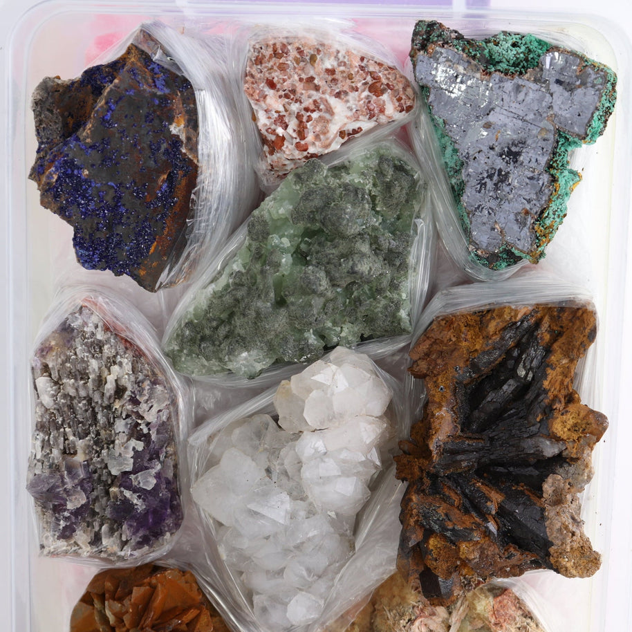 Mixed Minerals Flat from Morocco