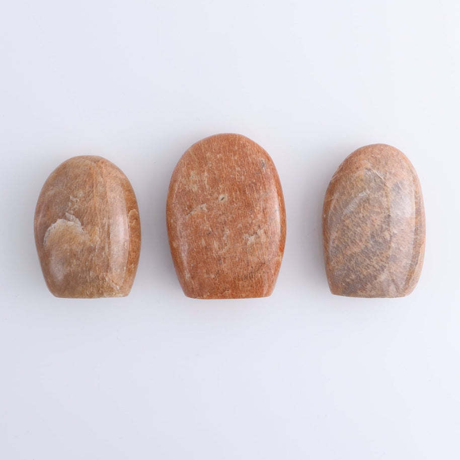 Peach Moonstone Freeform Set of 6
