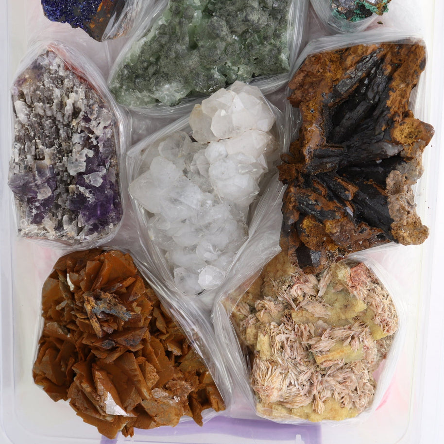 Mixed Minerals Flat from Morocco