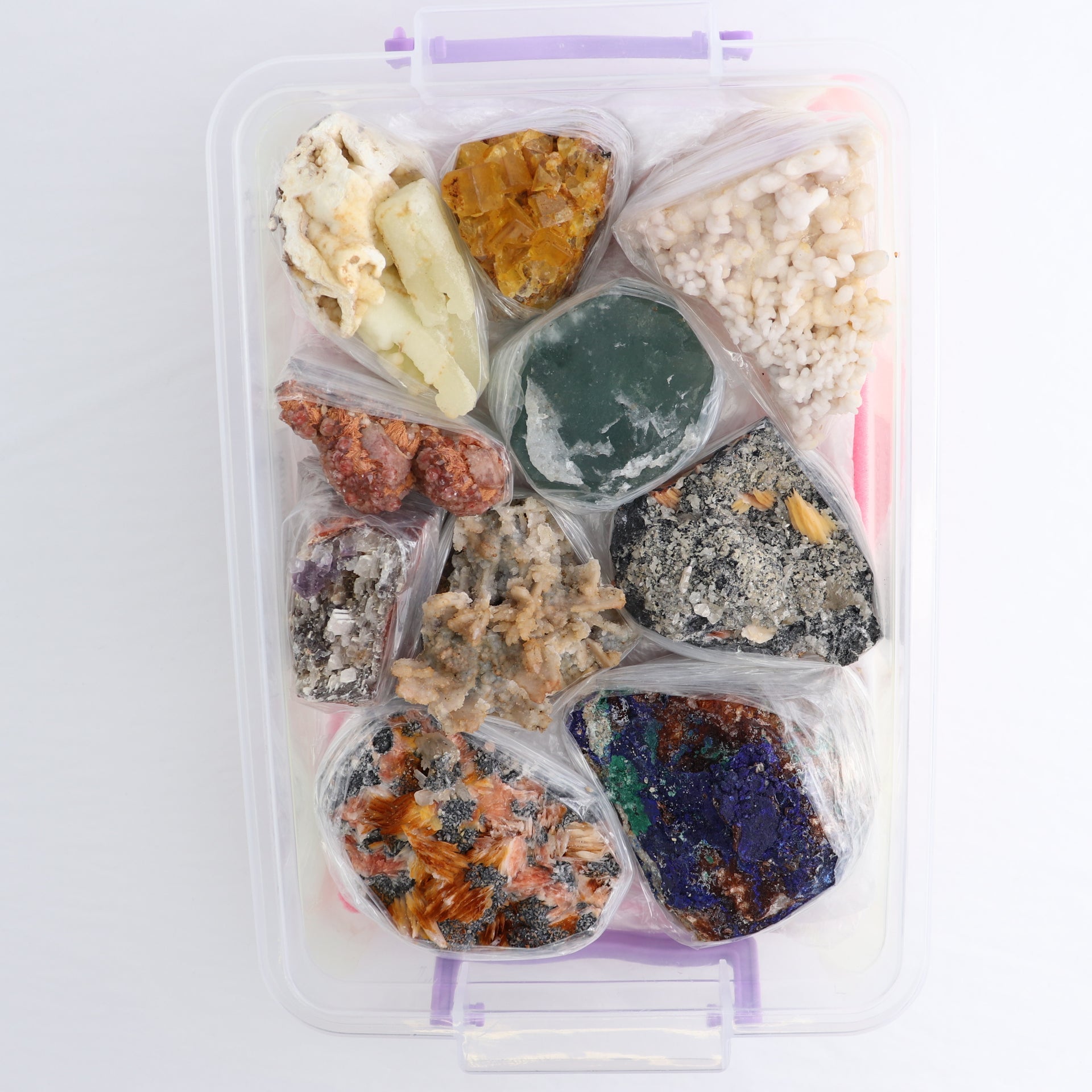 Mixed Minerals Flat from Morocco