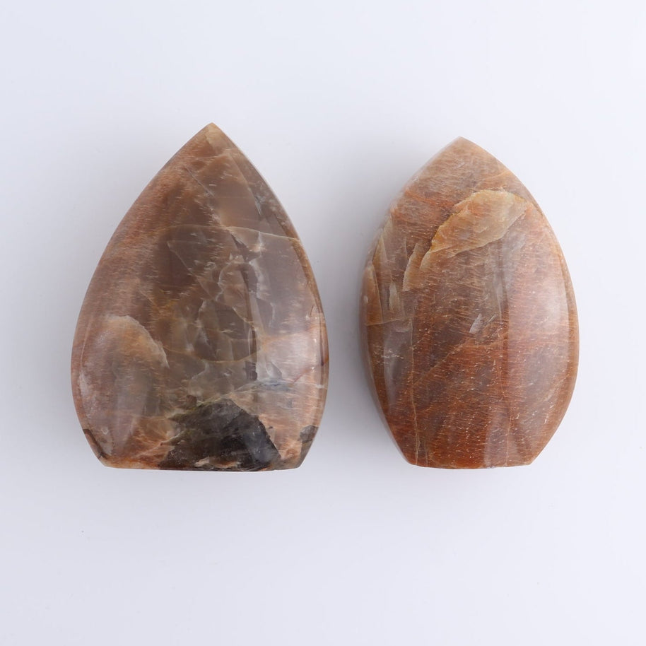 Peach Moonstone Freeform Set of 6