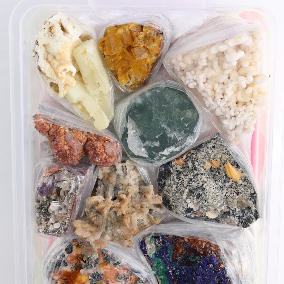 Mixed Minerals Flat from Morocco