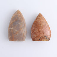 Peach Moonstone Freeform Set of 6