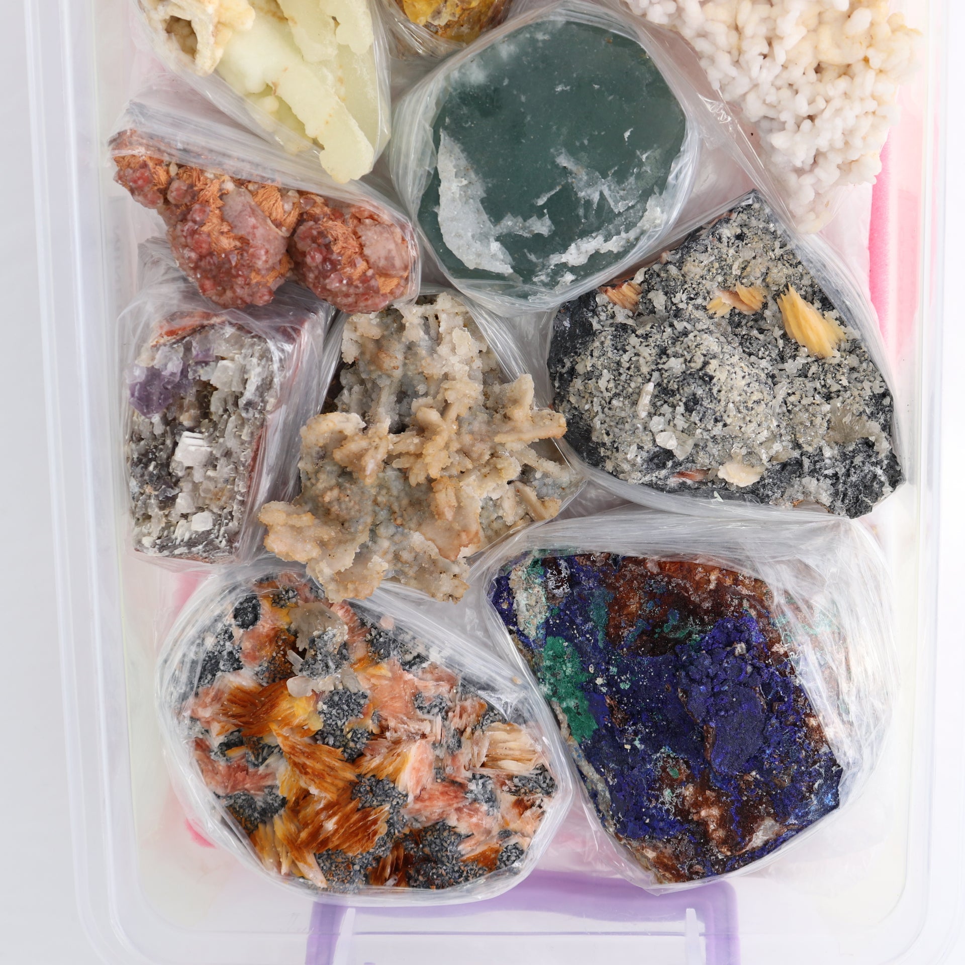 Mixed Minerals Flat from Morocco