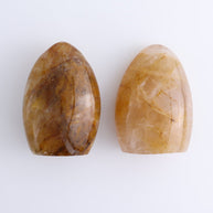 Golden Hematite Quartz Freeforms Set of 5
