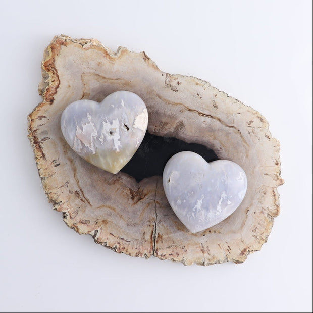 One Heart Chalcedony Agate