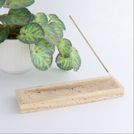 One Travertine Incense Holder