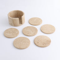 Coaster Set Travertine