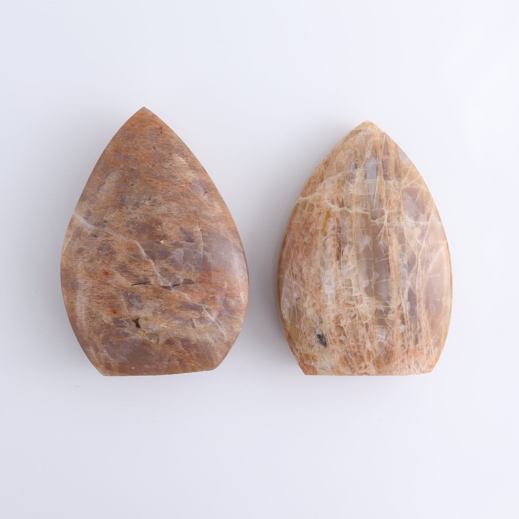 Peach Moonstone Freeform Set of 6