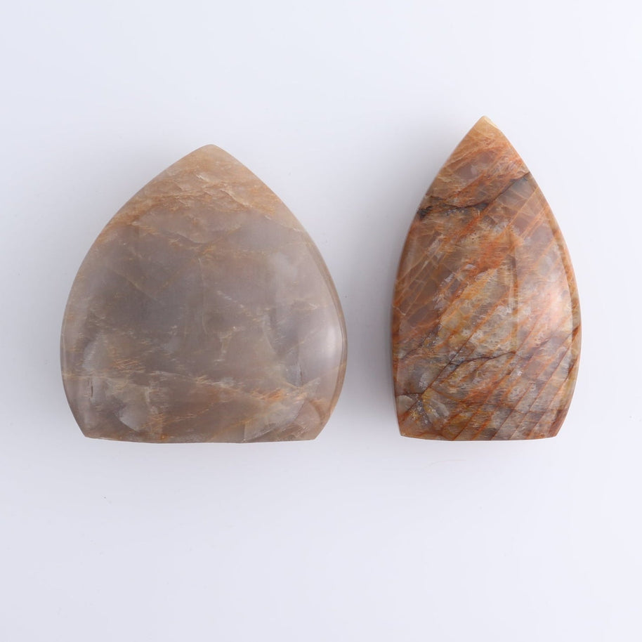 Peach Moonstone Freeform Set of 6
