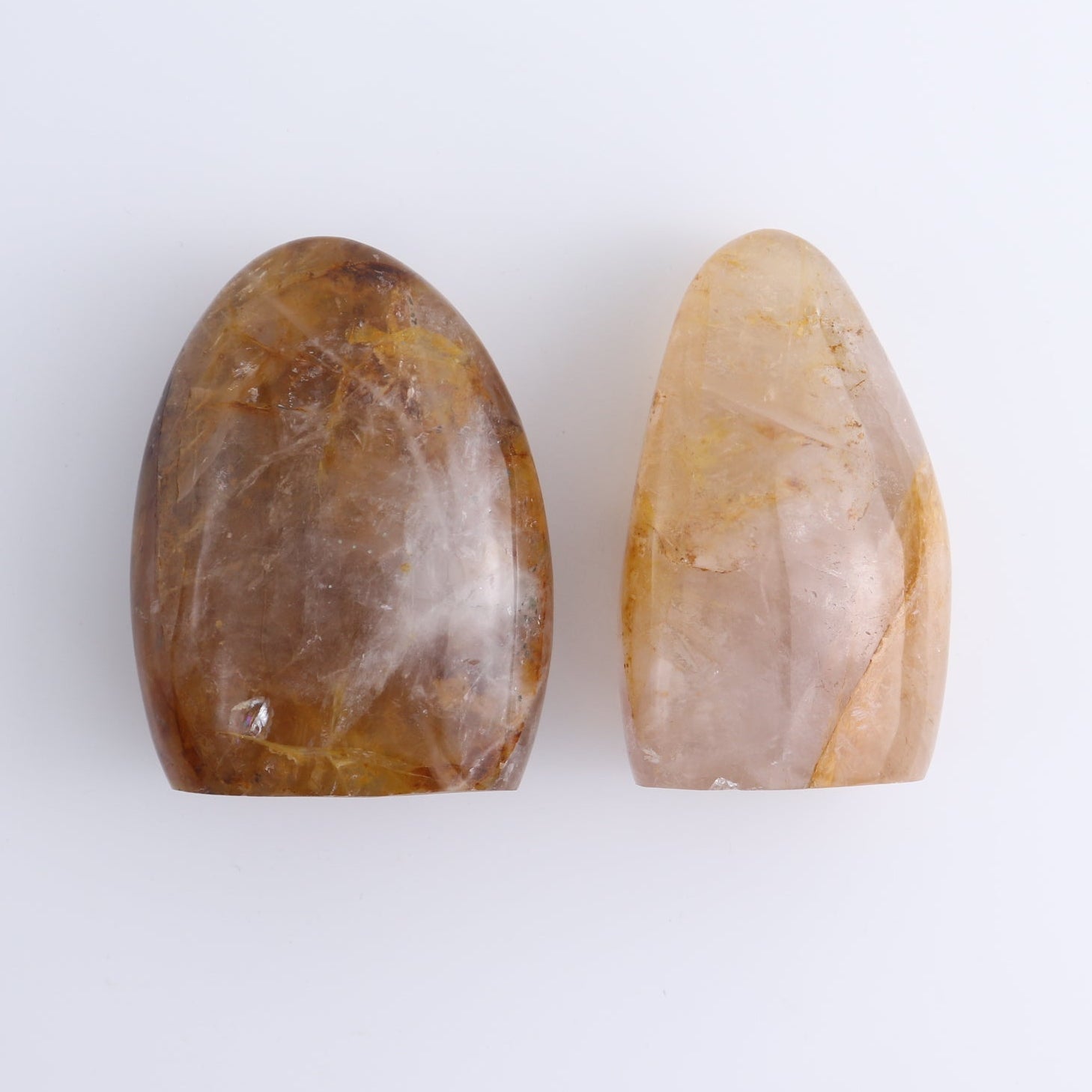 Golden Hematite Quartz Freeforms Set of 5