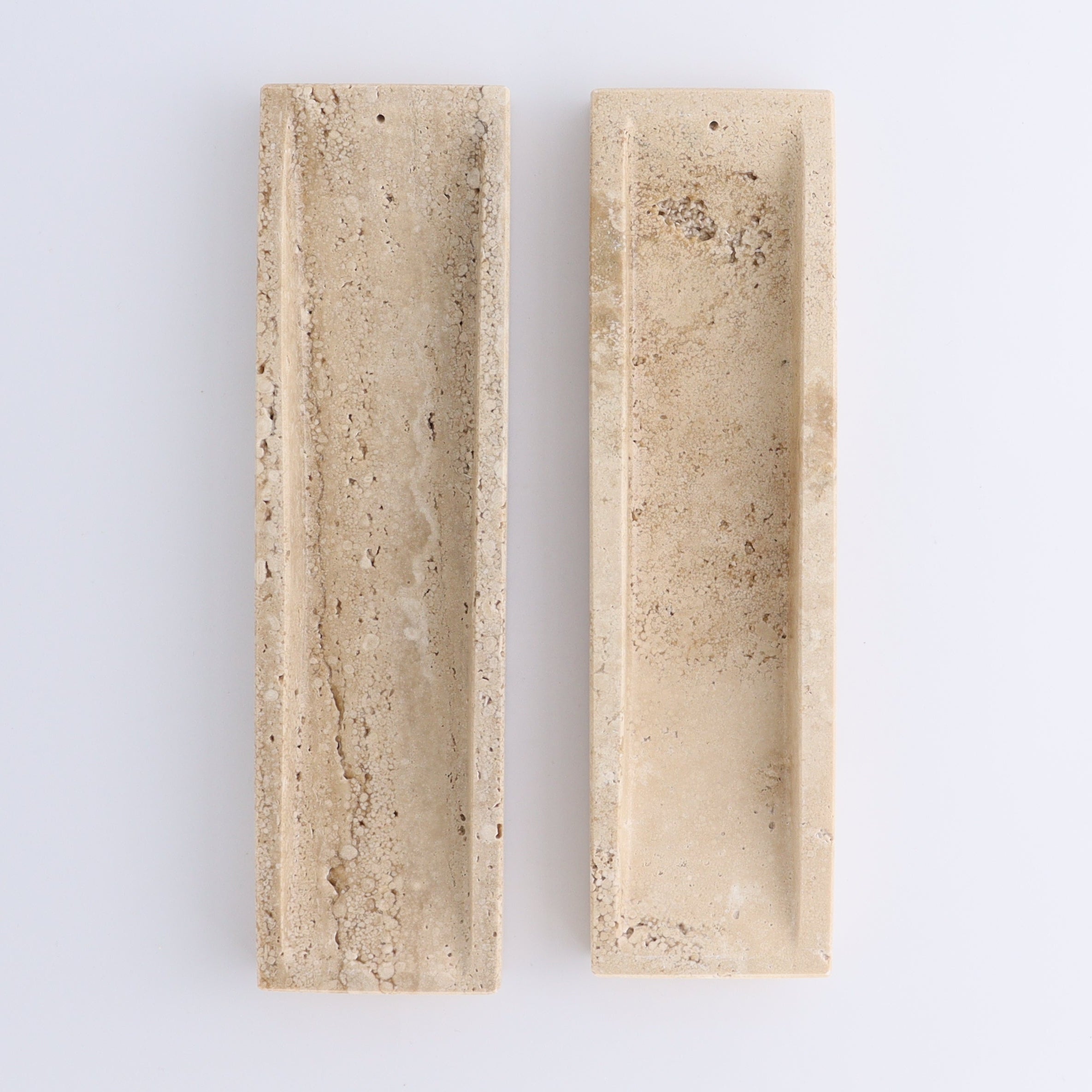One Travertine Incense Holder