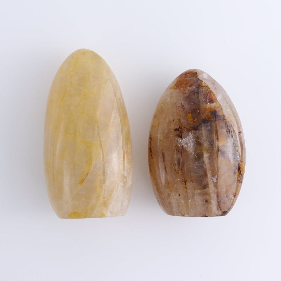 Golden Hematite Quartz Freeforms Set of 5