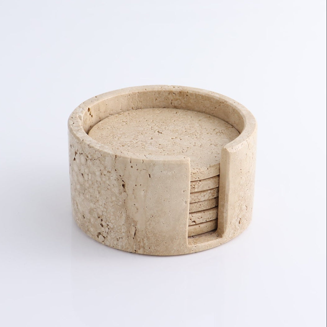 Coaster Set Travertine