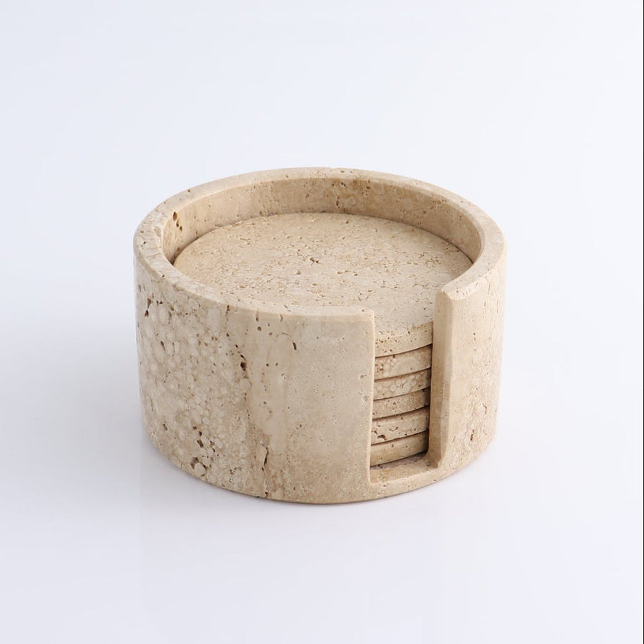 Coaster Set Travertine
