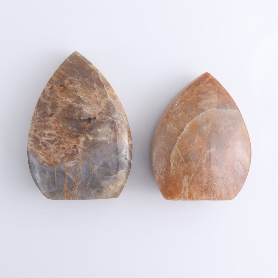 Peach Moonstone Freeform Set of 6