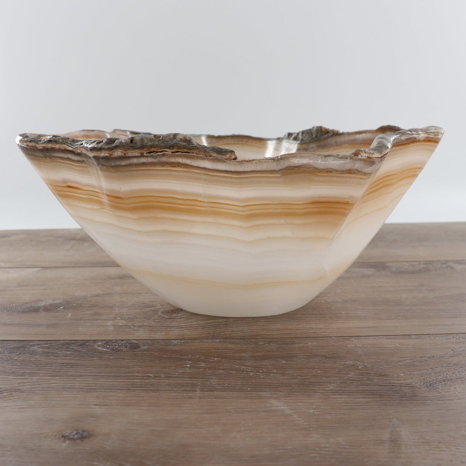 Mexican Onyx/Calcite Bowl 12
